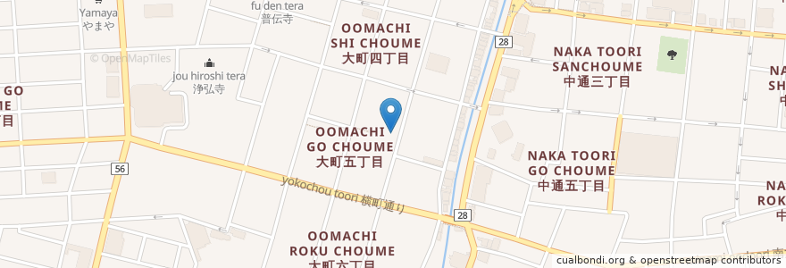 Mapa de ubicacion de ドールズ Bar in ワンダーランド en Япония, Акита, 秋田市.