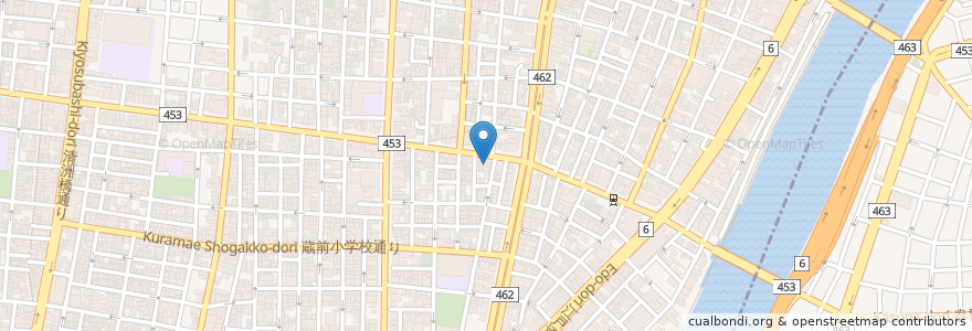 Mapa de ubicacion de ひきば歯科 en 일본, 도쿄도, 다이토구.