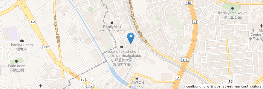 Mapa de ubicacion de 十四世喜多六平太記念能楽堂 en اليابان, 東京都, 品川区.