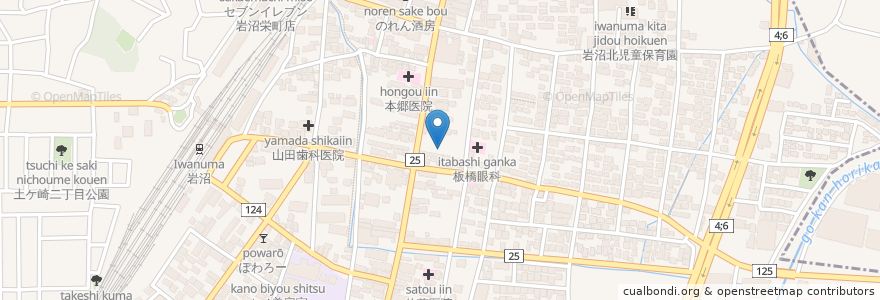 Mapa de ubicacion de 仙台銀行 岩沼支店 en Japan, Präfektur Miyagi, 岩沼市.