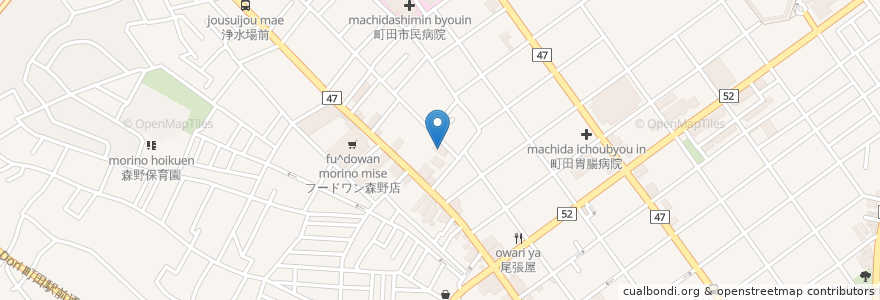 Mapa de ubicacion de こんどう整形外科 en Jepun, 東京都, 町田市.