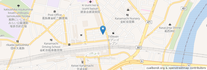 Mapa de ubicacion de 日本海 en Jepun, 東京都, 葛飾区.