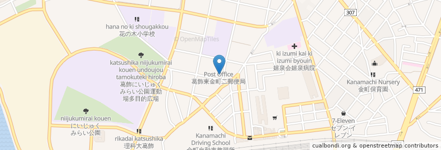 Mapa de ubicacion de うみがめクリニック en 일본, 도쿄도, 葛飾区.