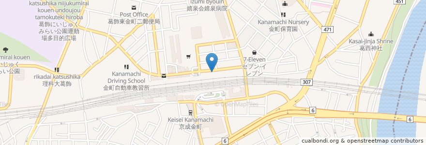Mapa de ubicacion de やよい軒 en ژاپن, 東京都, 葛飾区.