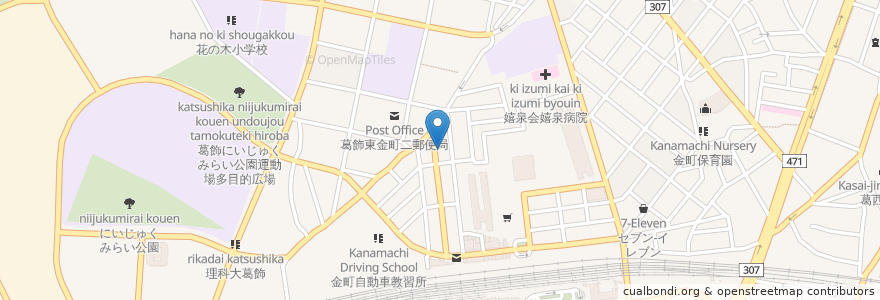 Mapa de ubicacion de シータラ en 日本, 東京都, 葛飾区.