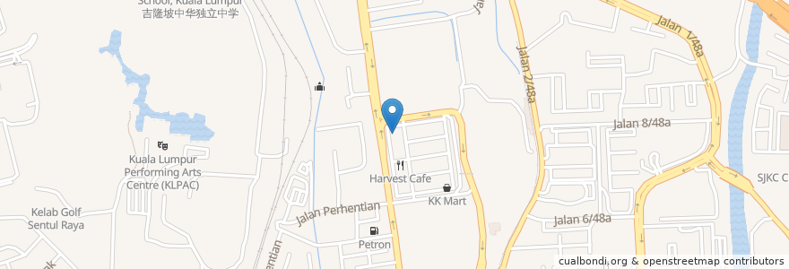 Mapa de ubicacion de Pizza Hut en Малайзия, Селангор, Куала-Лумпур.