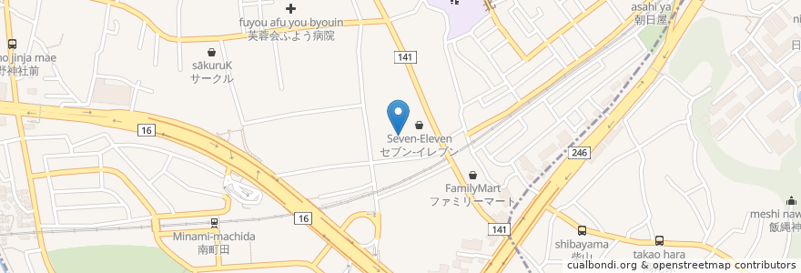 Mapa de ubicacion de 手作り豆腐と旬の天ぷら 玄 en Japon, Tokyo, 町田市.