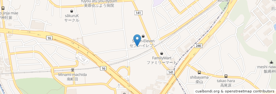 Mapa de ubicacion de スナック だるま en Japão, Tóquio, 町田市.
