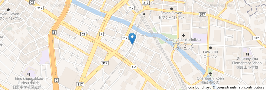 Mapa de ubicacion de Peri Peri en Japan, 東京都, 品川区.