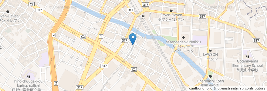 Mapa de ubicacion de やきとん 木々家 en 日本, 東京都, 品川区.
