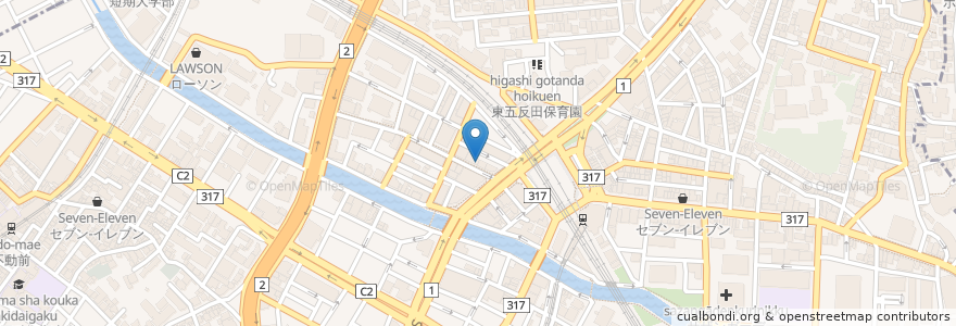Mapa de ubicacion de English Village 五反田校 en 日本, 东京都/東京都, 品川区.