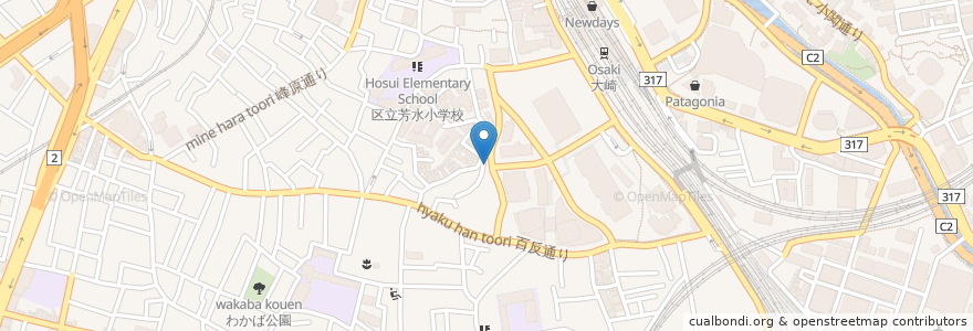 Mapa de ubicacion de Goku Luck en اليابان, 東京都, 品川区.