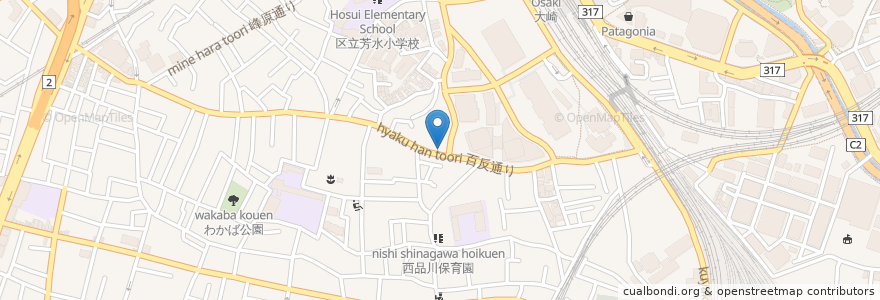 Mapa de ubicacion de スルヤムキ en 日本, 东京都/東京都, 品川区.