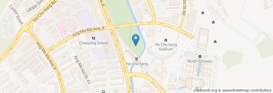 Mapa de ubicacion de Yio Chu Kang Interchange en 싱가포르, Central.