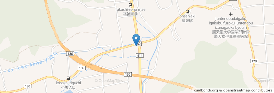 Mapa de ubicacion de 一番亭 en Japón, Prefectura De Shizuoka, 伊豆の国市.