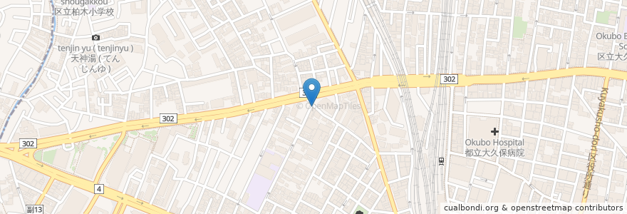 Mapa de ubicacion de クスリの龍生堂 北新宿店 en 일본, 도쿄도, 신주쿠.