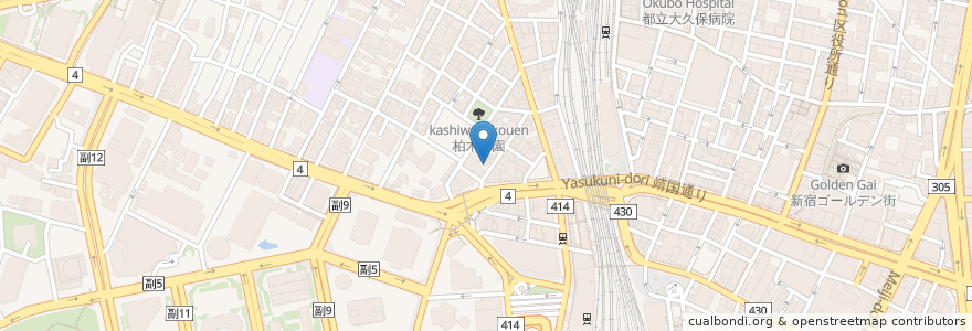 Mapa de ubicacion de 焼肉ライク en Japonya, 東京都, 新宿区.