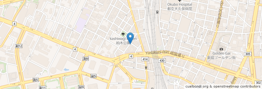 Mapa de ubicacion de 陳麻家 西新宿7丁目店 en ژاپن, 東京都, 新宿区.