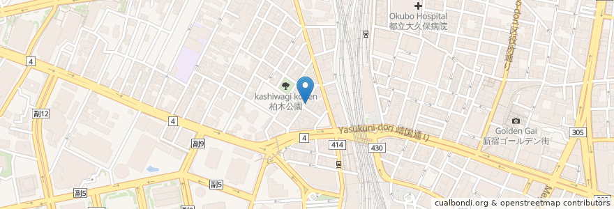 Mapa de ubicacion de ターリー屋 en 日本, 东京都/東京都, 新宿区/新宿區.