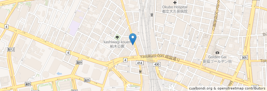 Mapa de ubicacion de くし焼　串タロー en 日本, 东京都/東京都, 新宿区/新宿區.