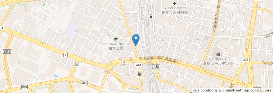 Mapa de ubicacion de カラオケ館 en Giappone, Tokyo, Shinjuku.