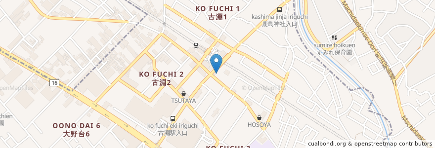 Mapa de ubicacion de げん歯科医院 en Japonya, 神奈川県, 相模原市, 南区.