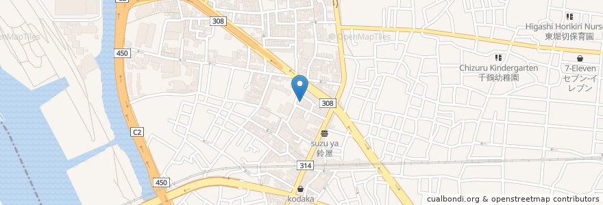 Mapa de ubicacion de 富士の湯 en Japan, Tokio, 葛飾区.