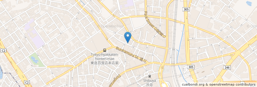 Mapa de ubicacion de The Aldgate en Giappone, Tokyo, Shibuya.
