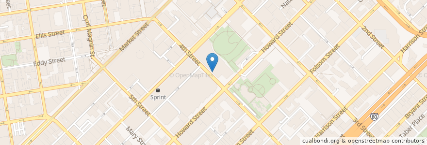 Mapa de ubicacion de Jillian's en Stati Uniti D'America, California, San Francisco, San Francisco.