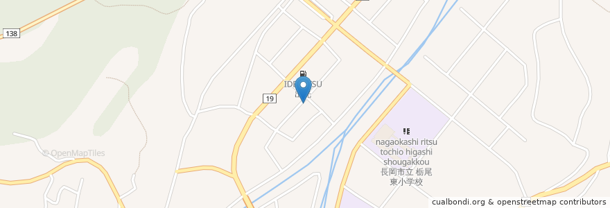 Mapa de ubicacion de JAながおか 栃尾支店 en Japan, 新潟県, 長岡市.