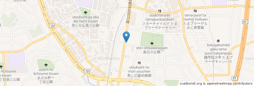 Mapa de ubicacion de レ・サンス en Япония, Канагава, Йокогама, Аоба.