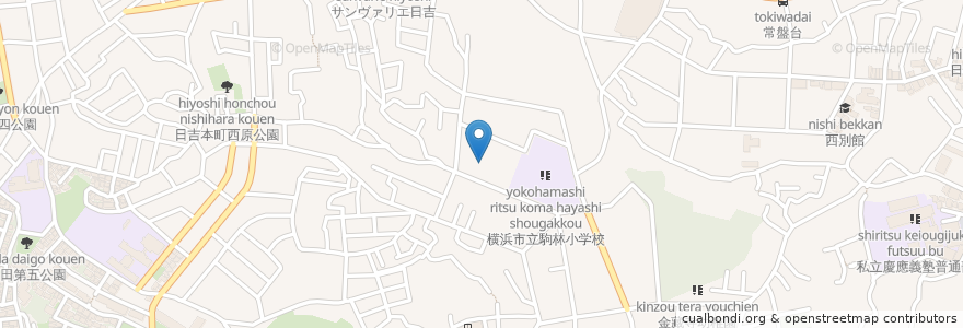 Mapa de ubicacion de タイムズカーシェア en 日本, 神奈川縣, 横滨市, 港北区.
