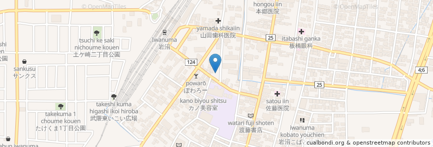 Mapa de ubicacion de いわぬま市民交流プラザ en اليابان, 宮城県, 岩沼市.