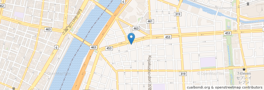 Mapa de ubicacion de 千寿司 en Japão, Tóquio, 墨田区.