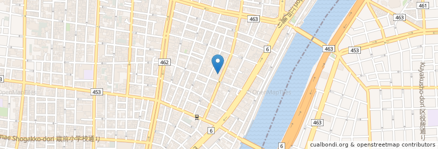 Mapa de ubicacion de 永生堂薬局 en Japon, Tokyo, 台東区.