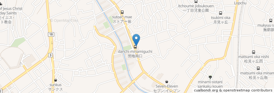 Mapa de ubicacion de 山口整形外科 en 日本, 東京都, 町田市.