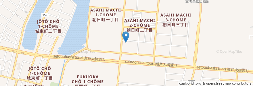 Mapa de ubicacion de レデイ薬局 朝日町調剤薬局 en Japonya, 香川県, 高松市.