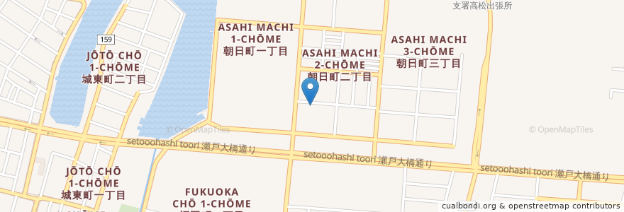 Mapa de ubicacion de ましま内科・循環器内科クリニック en ژاپن, 香川県, 高松市.