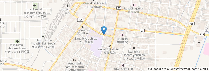 Mapa de ubicacion de 高藤歯科医院 en اليابان, 宮城県, 岩沼市.