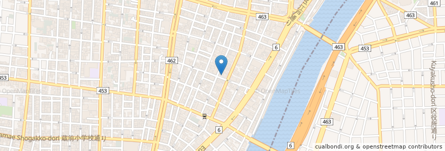 Mapa de ubicacion de ガパオ en Giappone, Tokyo, 台東区.