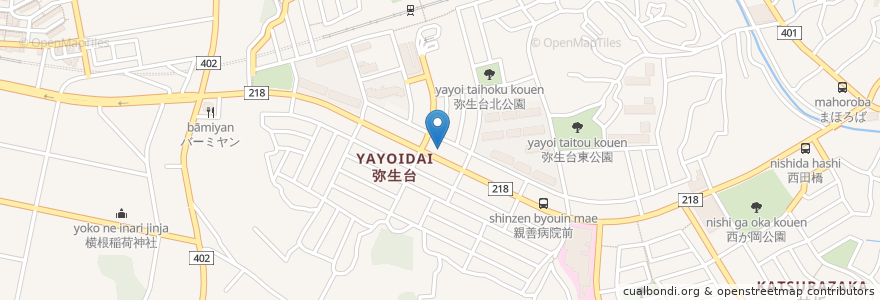Mapa de ubicacion de かまたき歯科医院 en Japan, Kanagawa Prefecture, Yokohama, Izumi Ward.