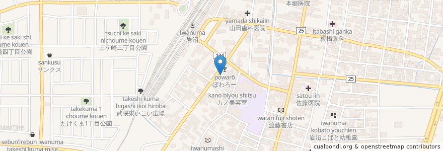 Mapa de ubicacion de バブ英会話 en Giappone, 宮城県, 岩沼市.