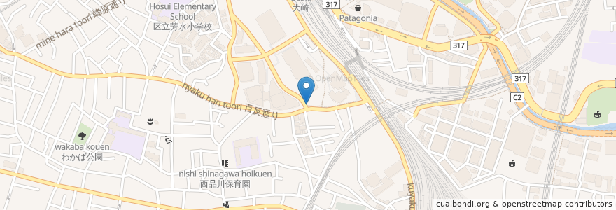Mapa de ubicacion de しながわお休み石 en ژاپن, 東京都, 品川区.