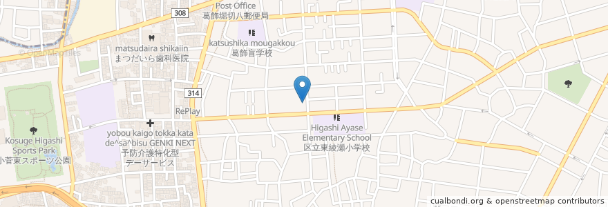 Mapa de ubicacion de 焼肉　大門 en Japon, Tokyo, 葛飾区.