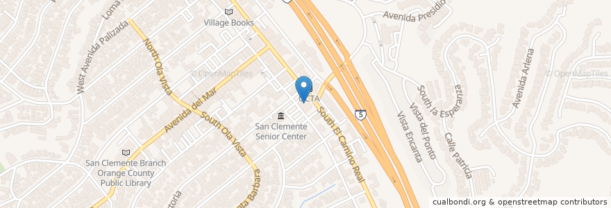 Mapa de ubicacion de Bank of America en Stati Uniti D'America, California, Orange County, San Clemente.