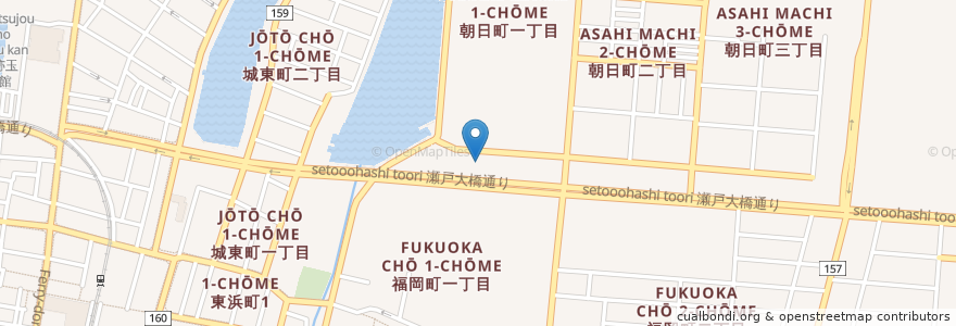 Mapa de ubicacion de 香川県薬剤師会 調剤薬局 en ژاپن, 香川県, 高松市.