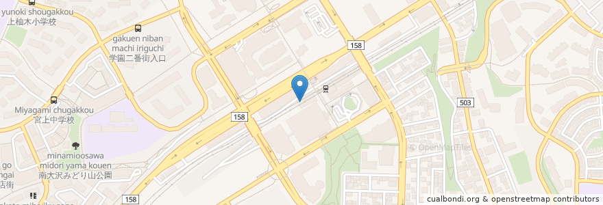 Mapa de ubicacion de 南大沢駅前ダイニング東京ミートレア en Japão, Tóquio, 八王子市.