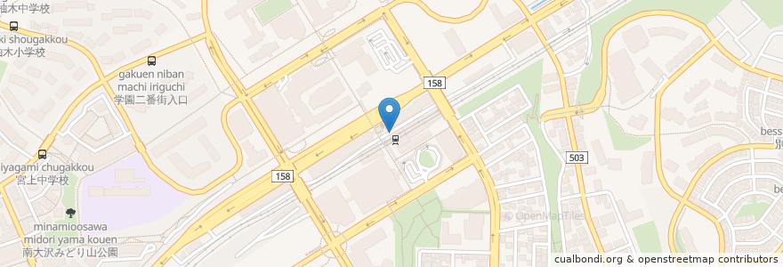 Mapa de ubicacion de きらぼし銀行ATM en 일본, 도쿄도, 八王子市.