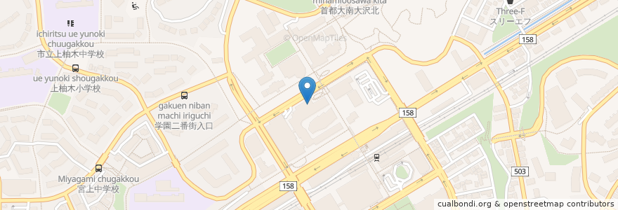 Mapa de ubicacion de セブン銀行 en Jepun, 東京都, 八王子市.