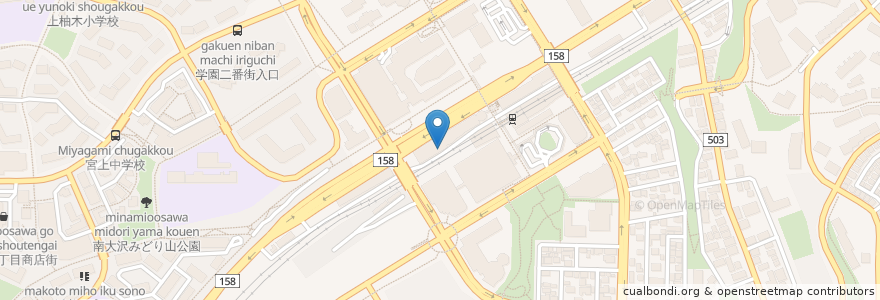 Mapa de ubicacion de 三菱UFJ銀行 en Jepun, 東京都, 八王子市.
